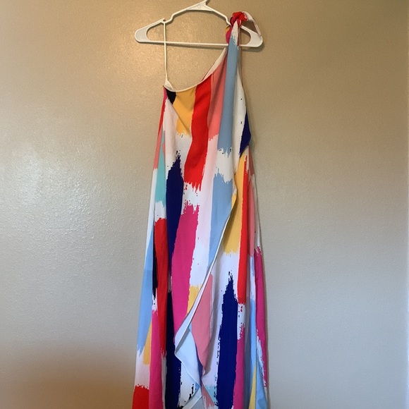 Crosby by Mollie Burch Sasha one shoulder maxi dress size 4 - Picture 2 of 5